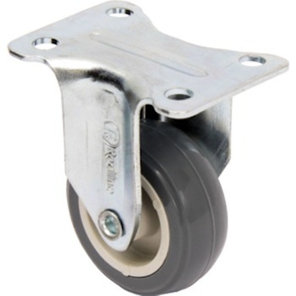 Rodízio 1.5/8" (41mm) Fixo Placa 38x54, Roda 158 Bp Pvc - Rod