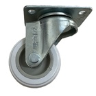 Rodízio 1.5/8" (41mm) Giratório Placa 38x54, Roda 158 Bp Pvc