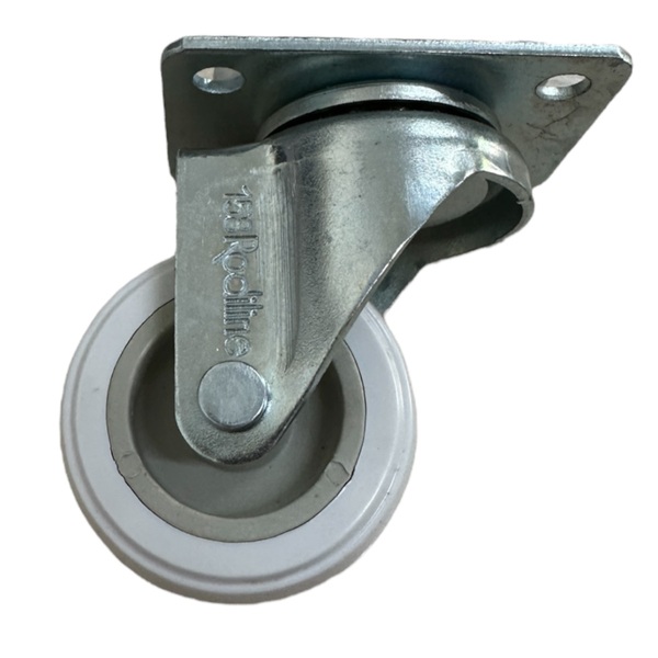 Rodízio 1.5/8" (41mm) Giratório Placa 38x54, Roda 158 Bp Pvc