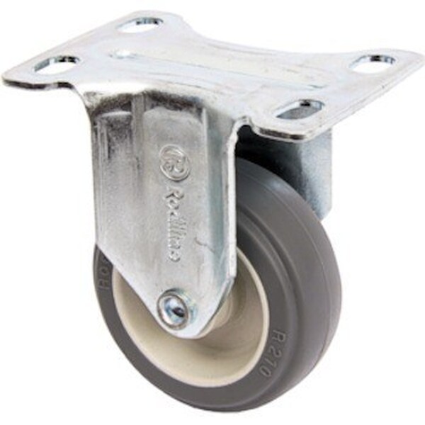 Rodízio 2" (50mm) Fixo Placa 46x66, Roda 210 Bp Pvc - Rodiline