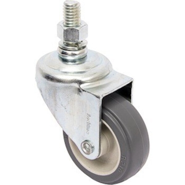 Rodízio 2" (50mm) Fixo Rosca 3/8, Roda 210 Bp Pvc - Rodiline