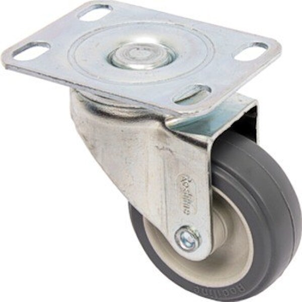 Rodízio 2" (50mm) Giratório Placa 46x66, Roda 210 Bp Pvc - Ro