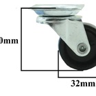 Rodízio 4 Unidades Girátorio Roda Rodinha Móveis Vaso 32mm 40