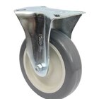 Rodízio 5'' (130mm) Fixo Placa 80x105, Roda 512 Bp Pvc - Rodi