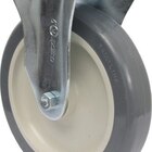 Rodízio 6'' (150mm) Fixo Placa 80x105, Roda 612 Bp Pvc - Rodi