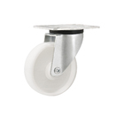 Rodízio para Móveis com Chapa 10kg Plástico sem Freio Giratório 25mm Branco 1 peça