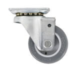 Rodízio para Móveis com Chapa 25kg sem Freio Giratório 41mm Cinza