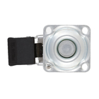 Rodízio para Móveis com Chapa 30kg Silicone com Freio Giratório 35mm Transparente