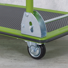 Rodízio para Móveis com Chapa 40kg Borracha sem Freio Fixo 76mm Preto 1 peça