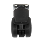 Rodízio para Móveis com Chapa 40kg Plástico com Freio Giratório 50mm Preto