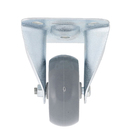 Rodízio para Móveis com Chapa 60kg sem Freio Fixo 75mm Cinza 1 peça