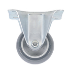 Rodízio para Móveis com Chapa 60kg sem Freio Fixo 75mm Cinza 1 peça