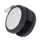 Rodízio para Móveis com Chapa 80kg Plástico sem Freio Giratório 80mm Preto 1 peça