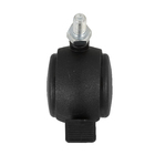 Rodízio para Móveis com Pino 20kg Polipropileno com Freio Giratório 38mm Preto