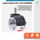 Rodízio De Escritório Jogo Com 5 Peças - Starfer