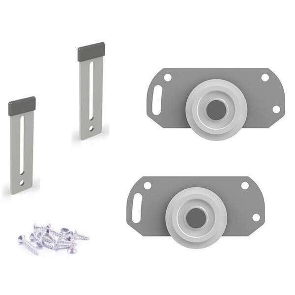 Rodizio De Guarda Roupa C/ Rodinha E Guia Porta De Madeira