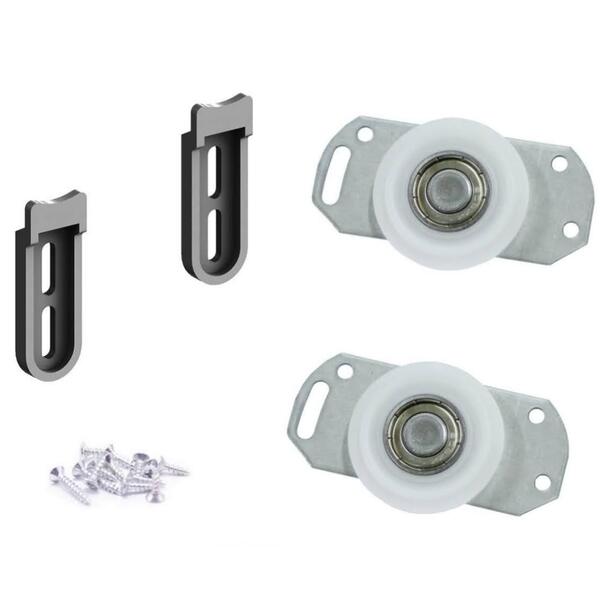 Rodizio De Guarda Roupa Porta Correr De Madeira C/ Guia 1p