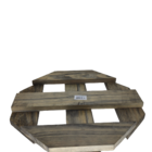 Rodizio De Madeira Red. 25x25 Cm Fixo  Fertilizare