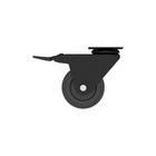 Rodízio de Polipropileno com Freio Preto 75mm até 60kg Standers