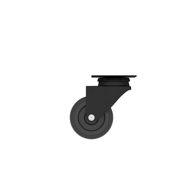 Rodízio de Polipropileno sem Freio Preto 50mm até 40kg Standers