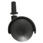 Rodízio De Pressão Plástico Preto Com Pino Para Móveis E Cama