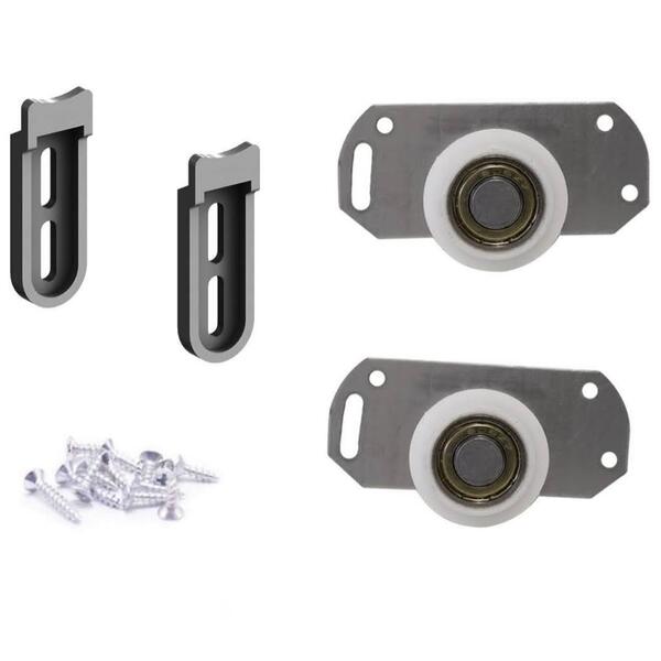 Rodizio Deslizante P/ Armario De Correr Kit Completo 1 Porta