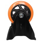 Rodizio Fixo Polipropileno / Poliuretano Serie 614 Preto/amar