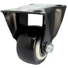 Rodizio Fixo Polipropileno / Pvc Serie 158 Branco/preto 1.5/8