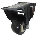 Rodizio Fixo Polipropileno / Pvc Serie 210 Branco/preto 2 Pol