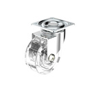 Rodizio Gel 50mm Chapa Giratória Com Rolamento Niq