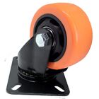 Rodízio Giratório Colson Laranja Sem Freio 75mm Resiste Até 7