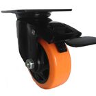 Rodizio Giratório Com Freio Polipropileno / Poliuretano Serie