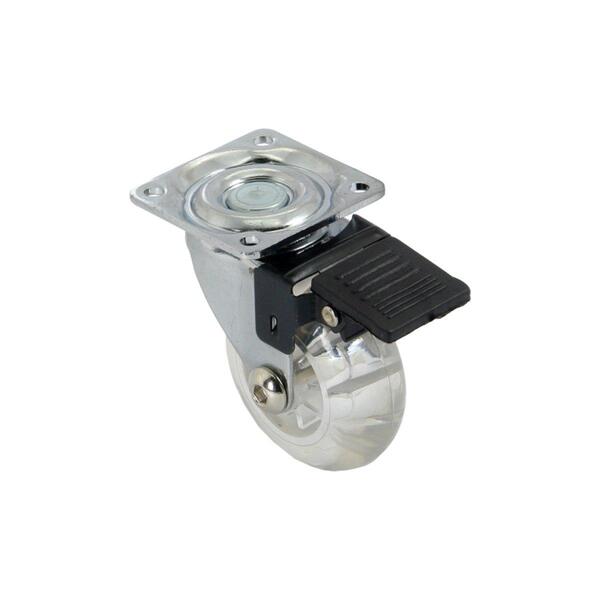 Rodízio Giratório Com Freio Simples Gel 2"- Ajax, Tamanho: 2"