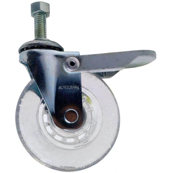 Rodizio Giratório Gel Parafuso Com Freio Schioppa 3 Pol 50 K