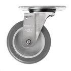 Rodizio Giratório Placa Pvc Cinza 3 60kg Gl312bp Schioppa