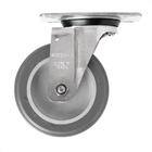 Rodizio Giratório Placa Pvc Cinza 3 60kg Gl312bp Schioppa