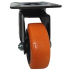 Rodizio Giratório Polipropileno / Poliuretano Serie 614 Preto