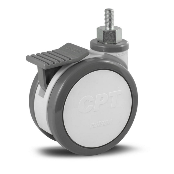 Rodízio Hospitalar Cpt Twin Med Espiga Giratório Com Freio 4