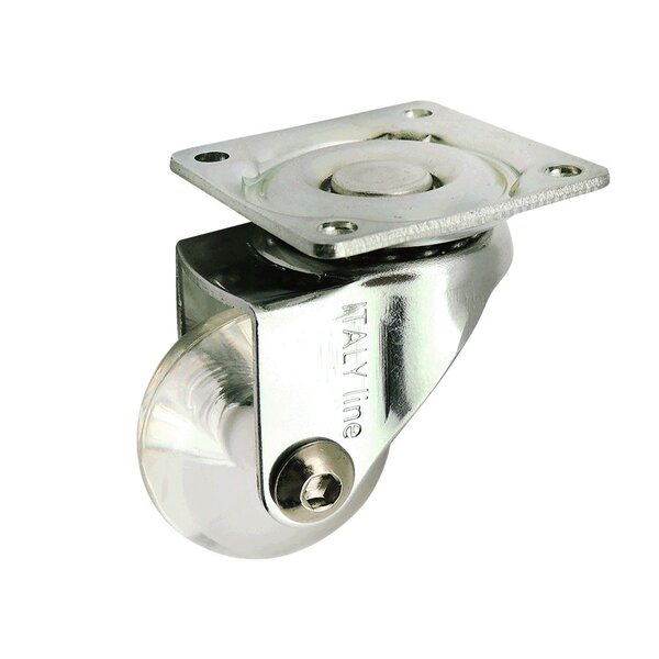 Rodízio Incolor Pu Sem Freio 30kg Linha Econômica Italy Line