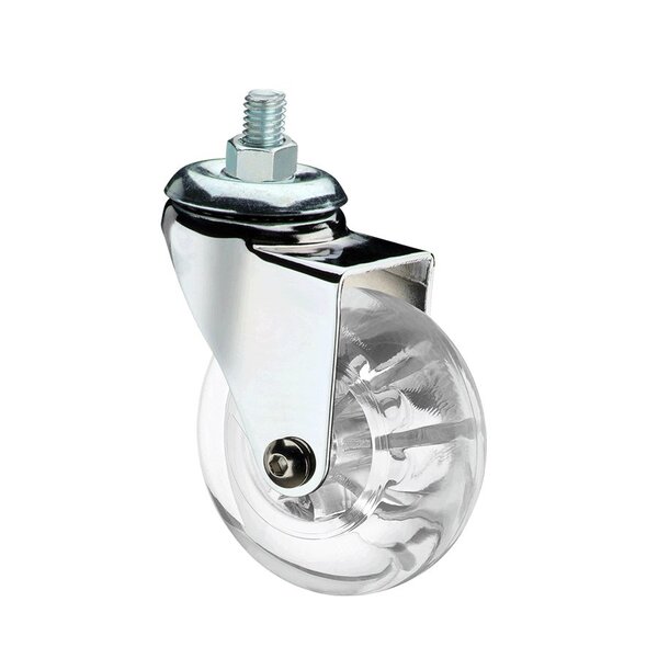 Rodízio Incolor Pu Sem Freio 60kg Linha Parafuso Italy Line 6