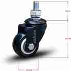 Rodízio Linha Black Parafuso 3/8" 41mm Preto - Colson