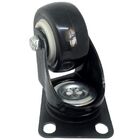 Rodízio Linha Black Placa 2" 50mm Anti Risco Móveis 50kg Pret