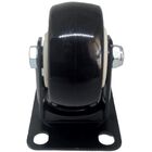 Rodízio Linha Black Placa 2" 50mm Anti Risco Móveis 50kg Pret