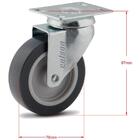 Rodízio Linha Bp Placa 3" 76mm Anti Risco Móveis 60kg - Colso