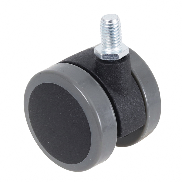 Rodízio para Móveis Rosquear 40kg Plástico sem Freio 50mm Giratório  1 peça