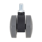 Rodízio para Móveis Rosquear 40kg Plástico sem Freio 50mm Giratório  1 peça