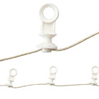 Rodizio Para Efeito Ilhos Branco