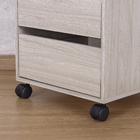 Rodízio para Móveis com Parafuso 40kg Plástico sem Freio Giratório 50mm Preto 1 peça