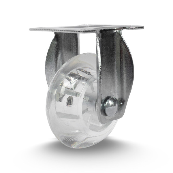 Rodízio para Móveis Silicone sem Freio Transparente 50mm até 40kg Colson