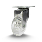 Rodízio para Móveis Silicone sem Freio Cristal 75mm até 50kg Colson